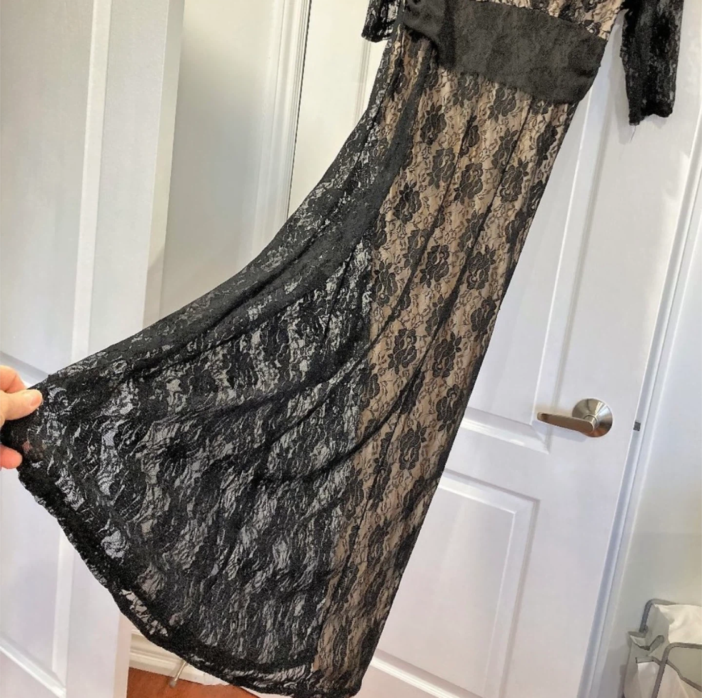COOL CURE Black Lace Maxi Dress - photo 4