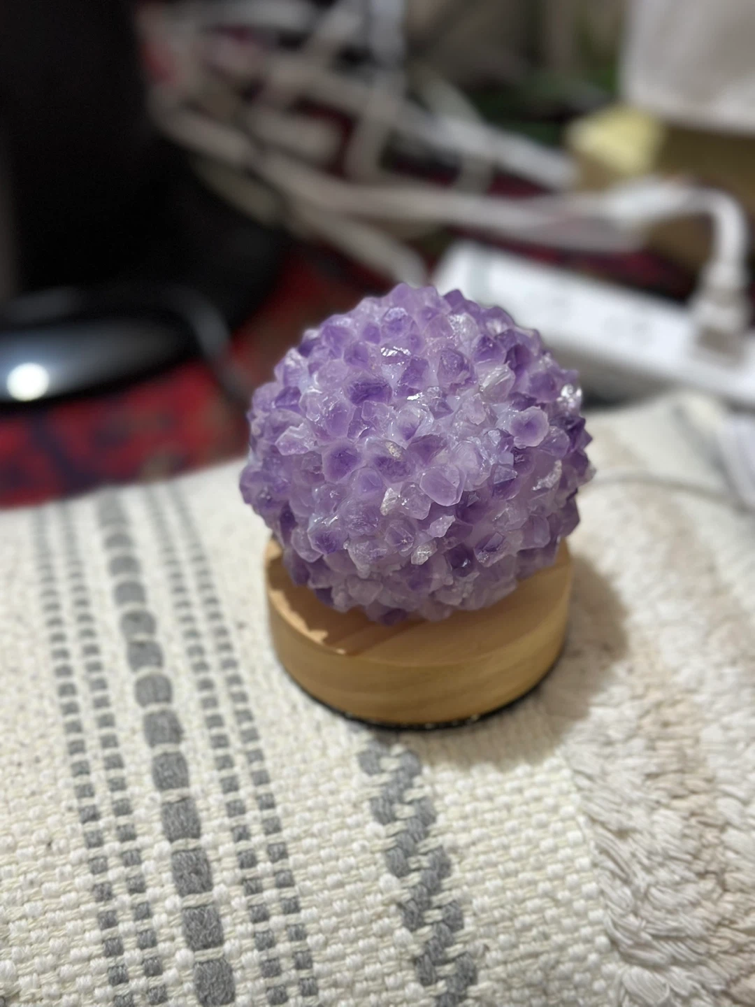 Meditation Aura Healing Crystal Night Lamp - photo 2
