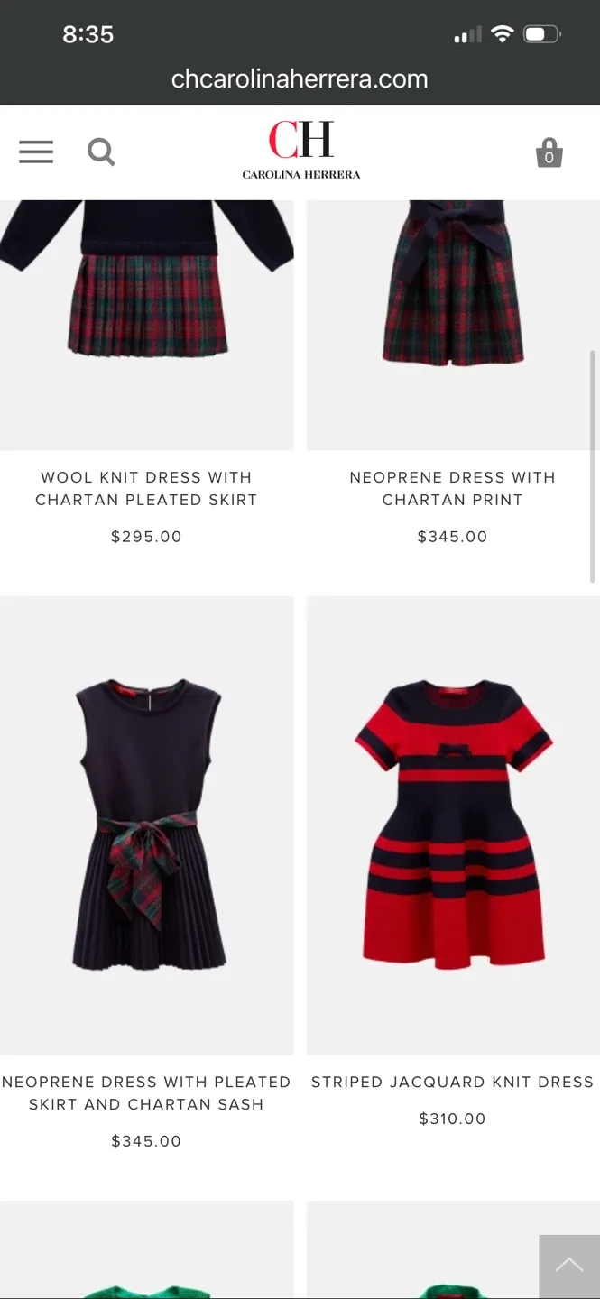 Carolina Herrera Girl's Dress Size 4 image indicator(9)