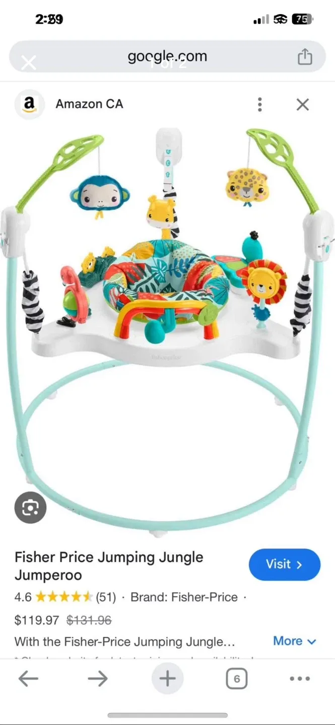 Fisher-Price Jumping Jungle Jumperoo thumbnail