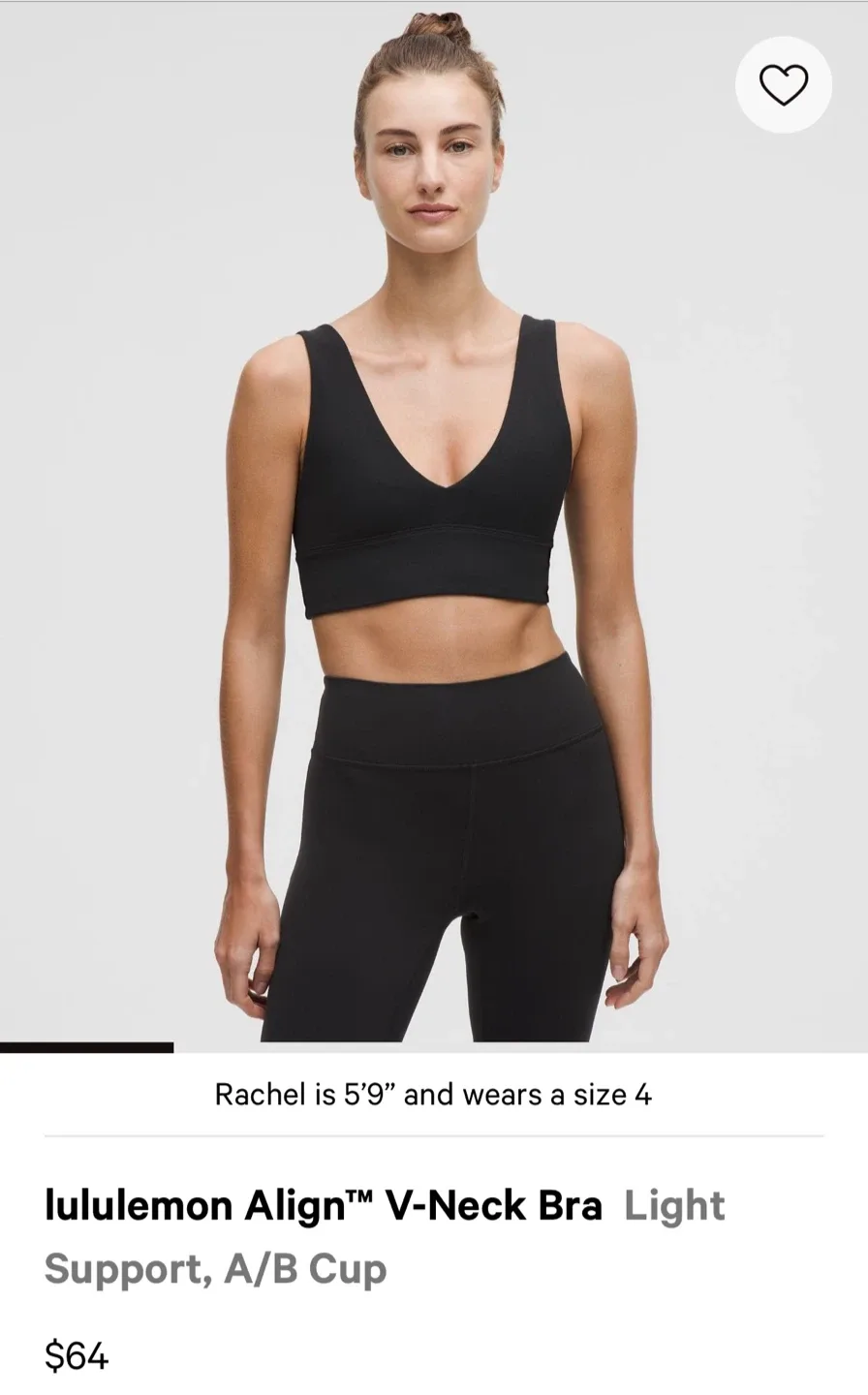 Lululemon Align V-Neck Bra - Size 6 thumbnail