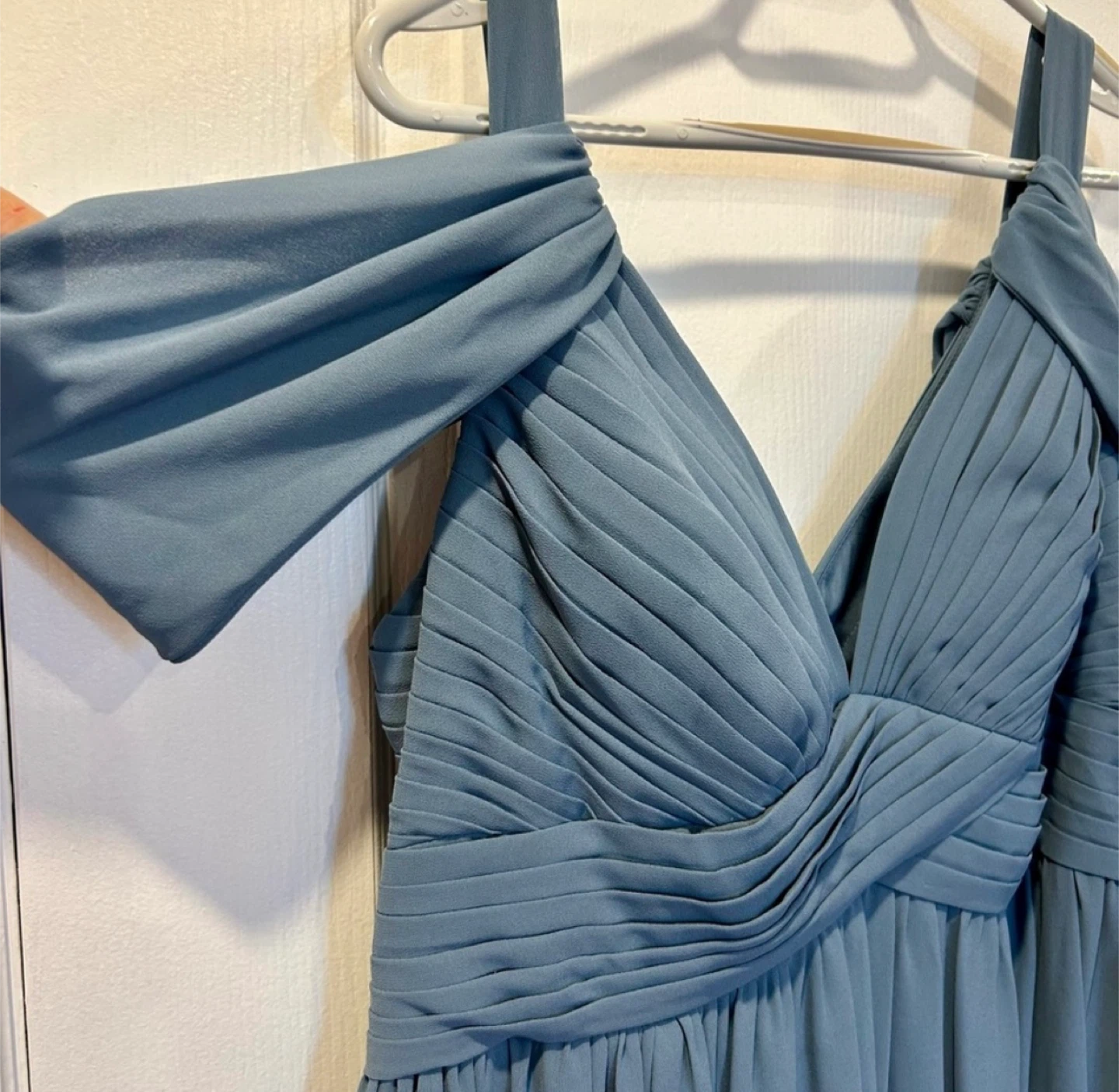 Dusty Blue Bridesmaid Dress - photo 3
