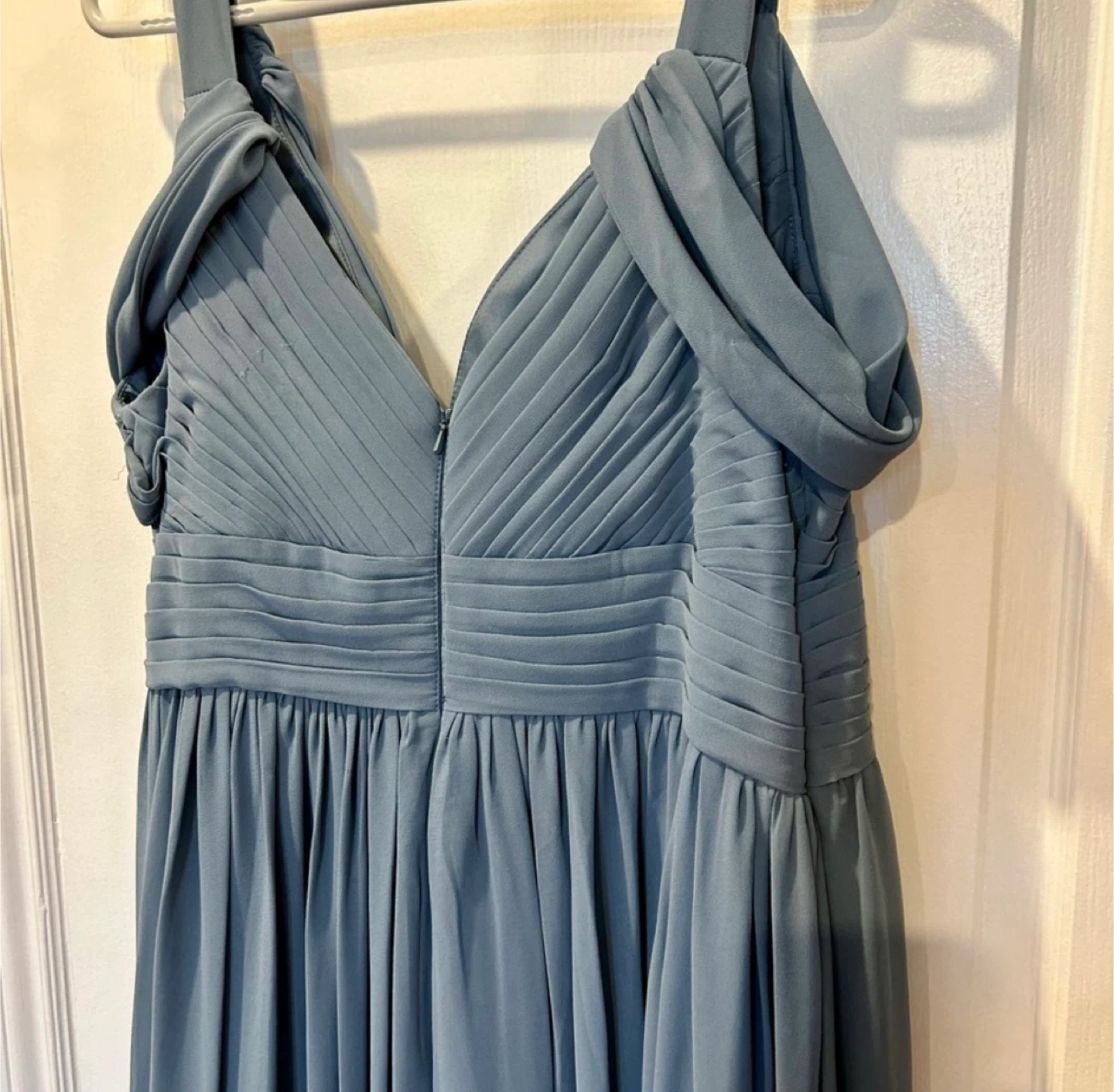 Dusty Blue Bridesmaid Dress - photo 5