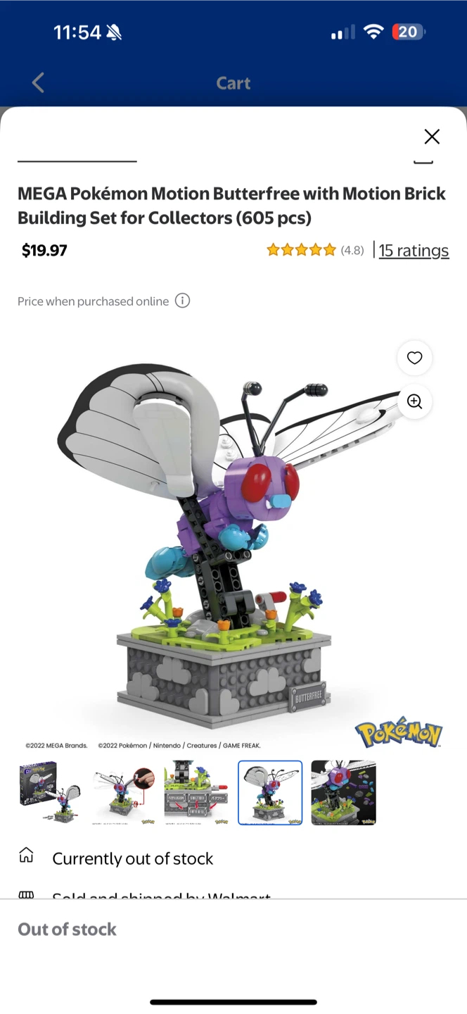 MEGA Pokémon Motion Butterfree Building Set (605 pcs) - photo 5