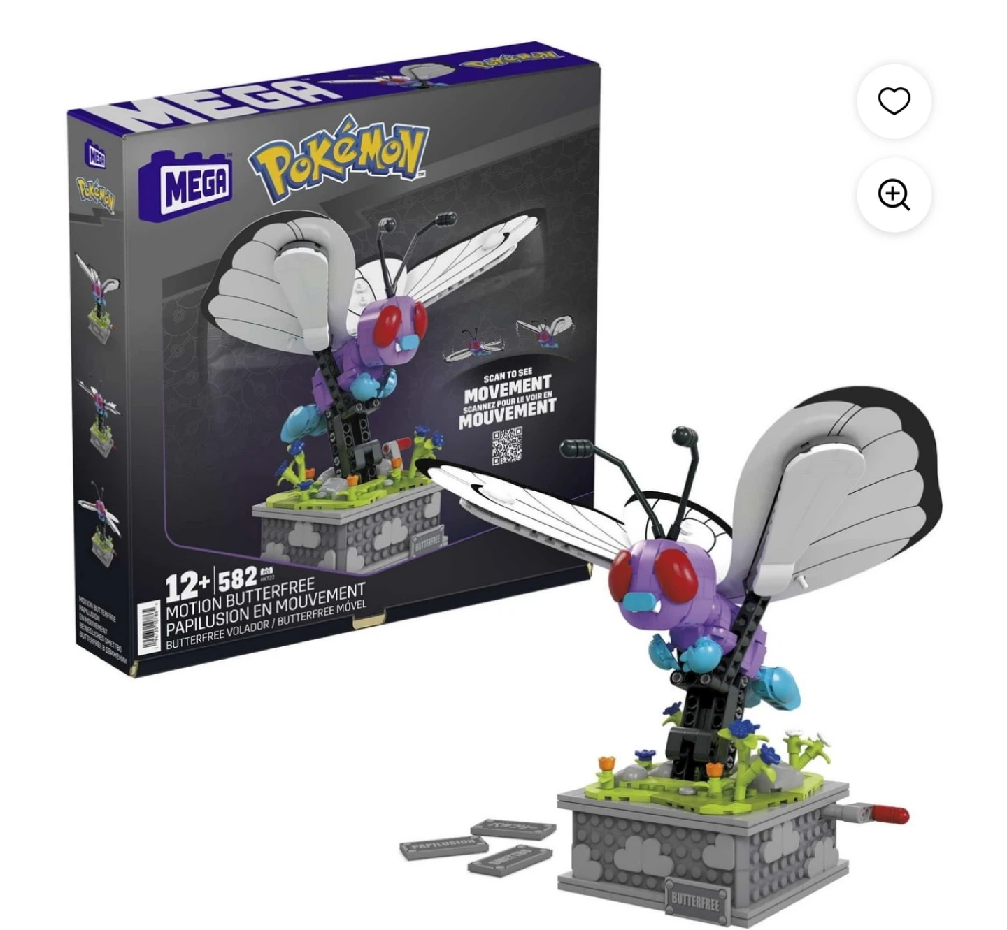 MEGA Pokémon Motion Butterfree Building Set (605 pcs)