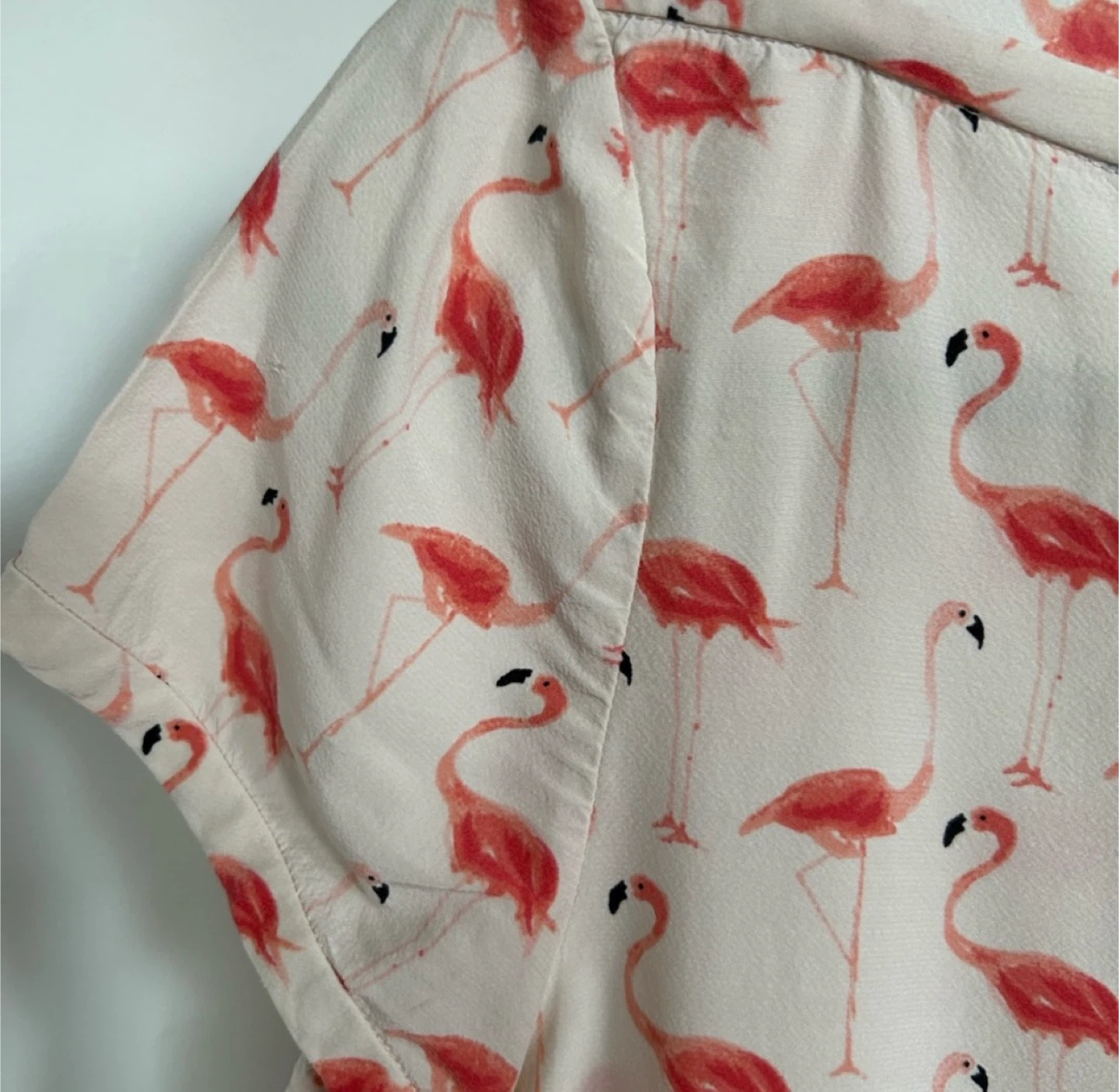 Kate Spade Flamingo Print Top - Size 12 - photo 3