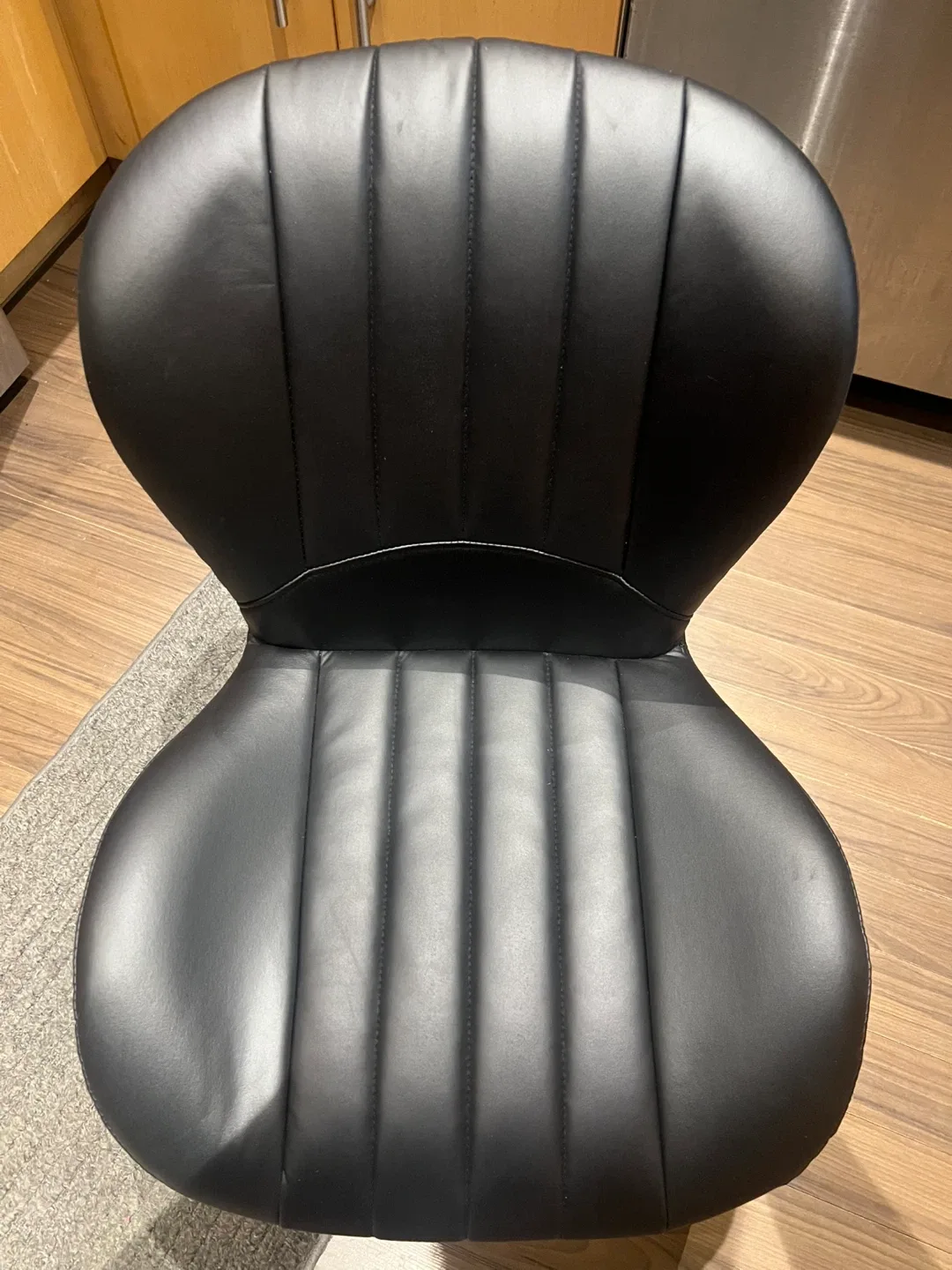 HOMCOM Black Upholstered Dining Chair image indicator(2)