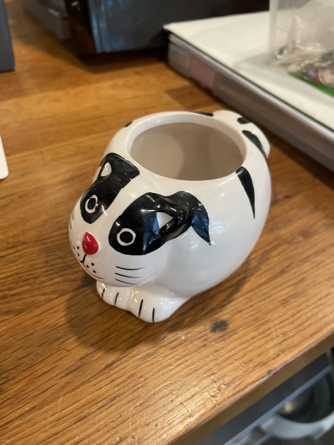 Cute Cat Ceramic Planter