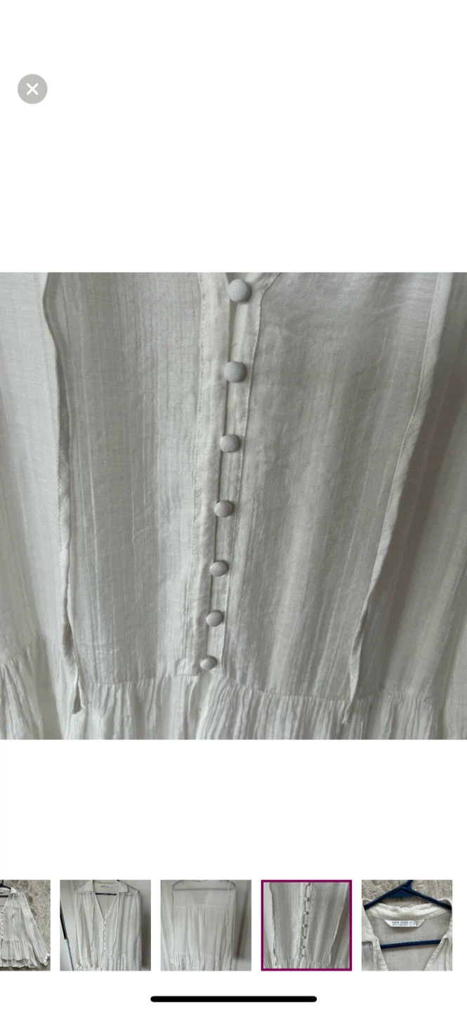 Zara Basic White Blouse - Size M - photo 4