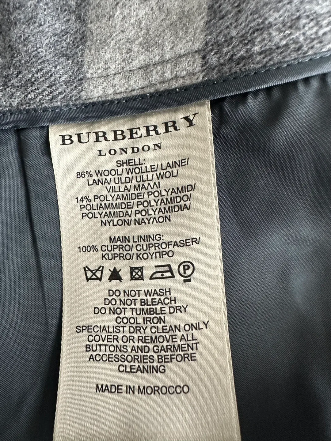 Burberry Wool Check Skirt image indicator(7)