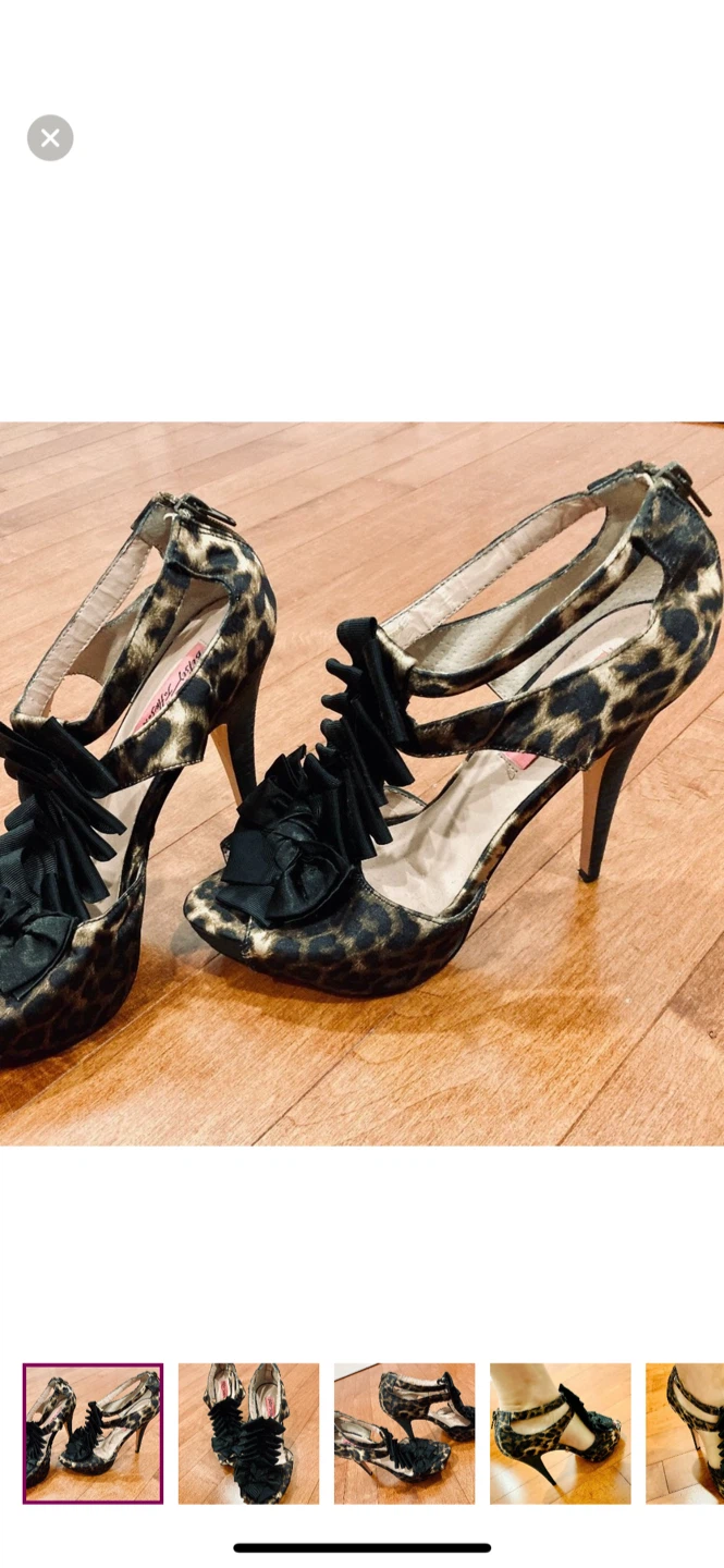 Betsey Johnson Leopard Print Heels