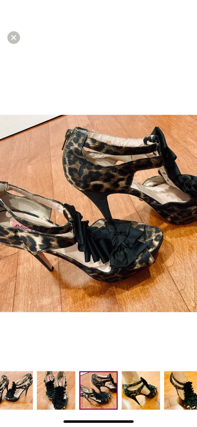 Betsey Johnson Leopard Print Heels - photo 2