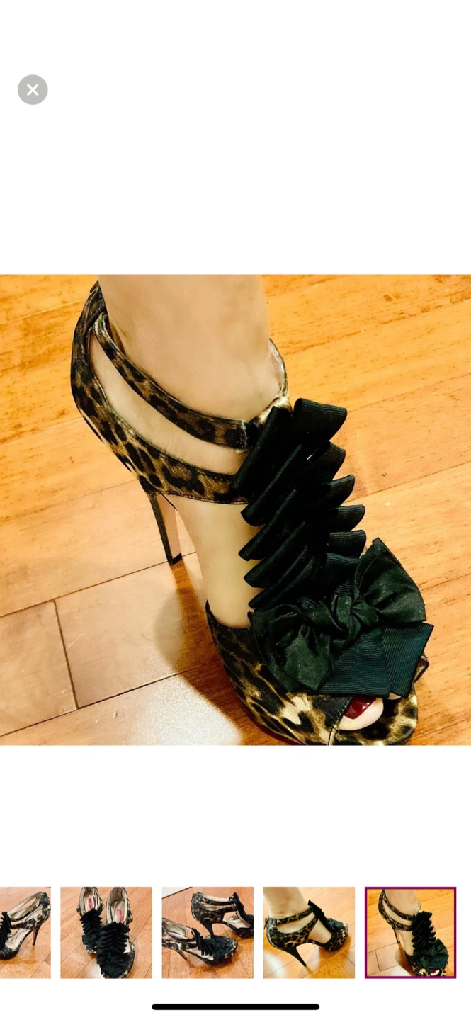 Betsey Johnson Leopard Print Heels - photo 5