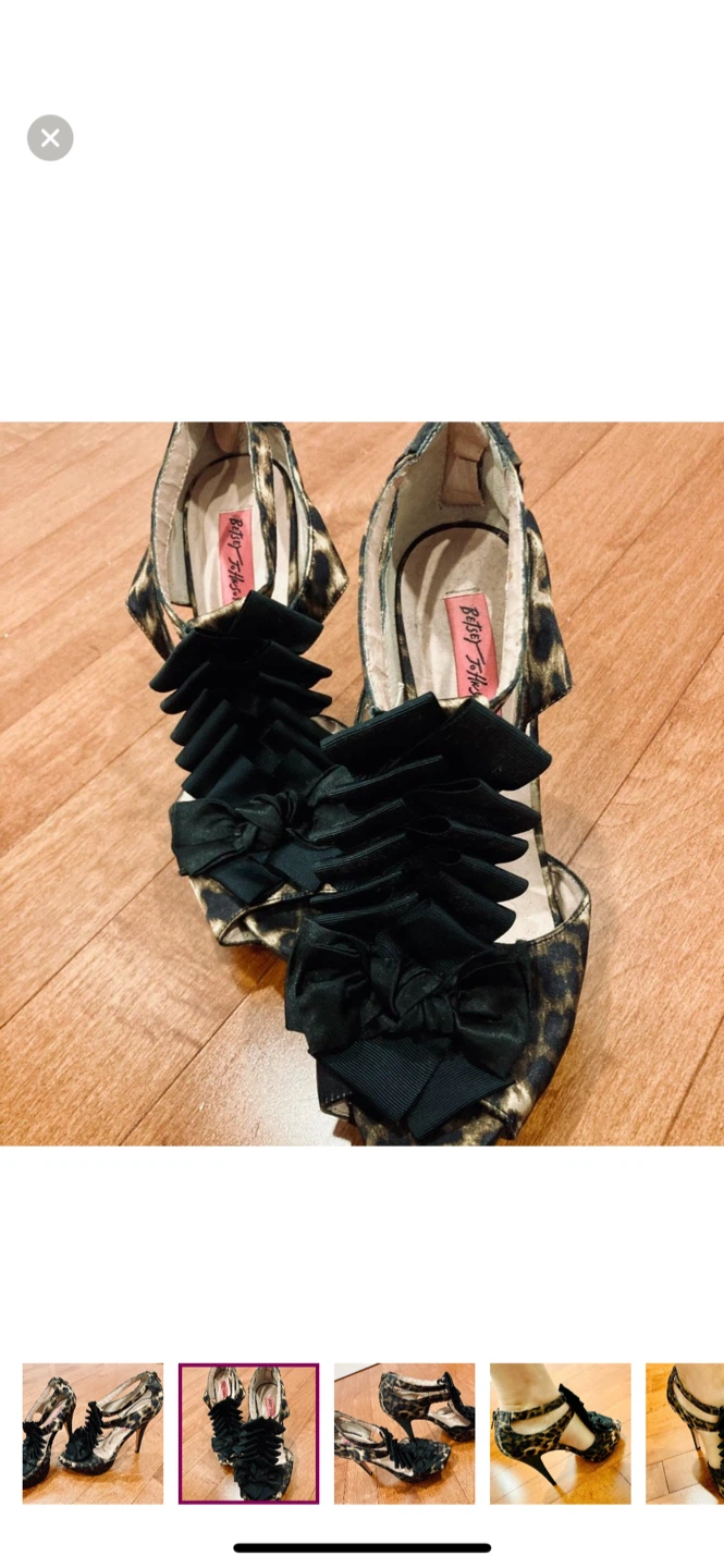 Betsey Johnson Leopard Print Heels - photo 3