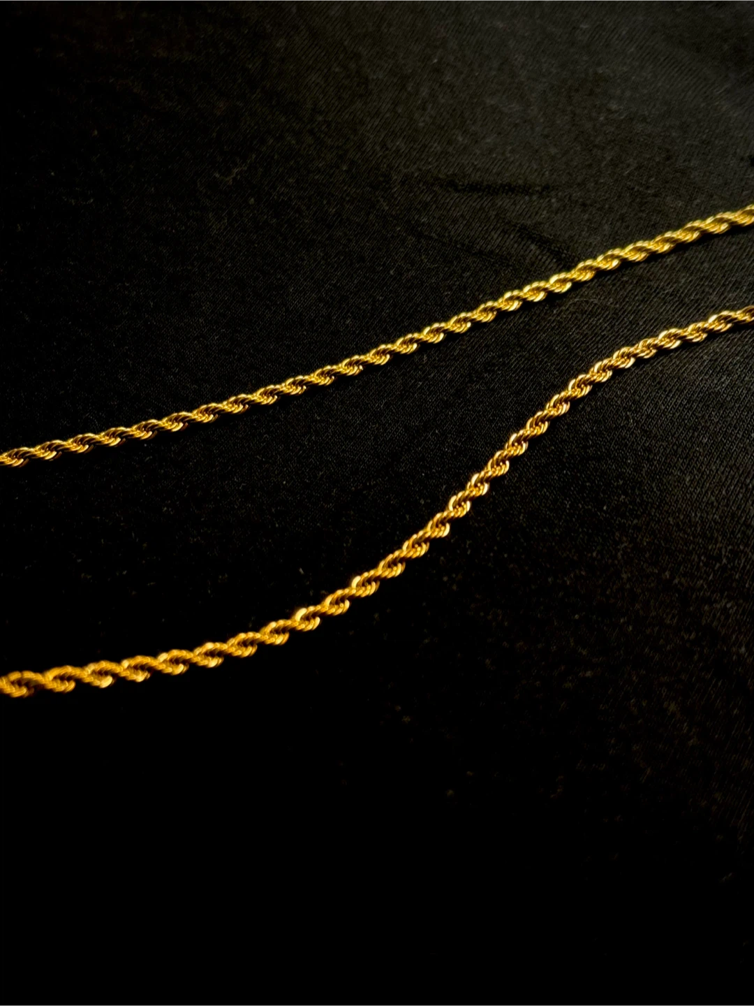 Unisex Twisted chain 18k gold plated anti tarnish - photo 2
