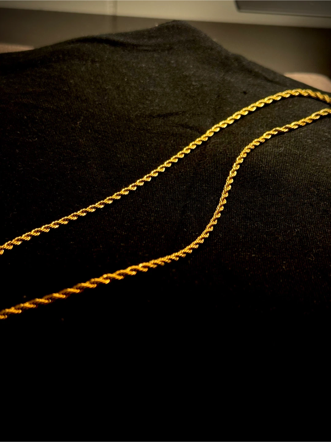 Unisex Twisted chain 18k gold plated anti tarnish - photo 4
