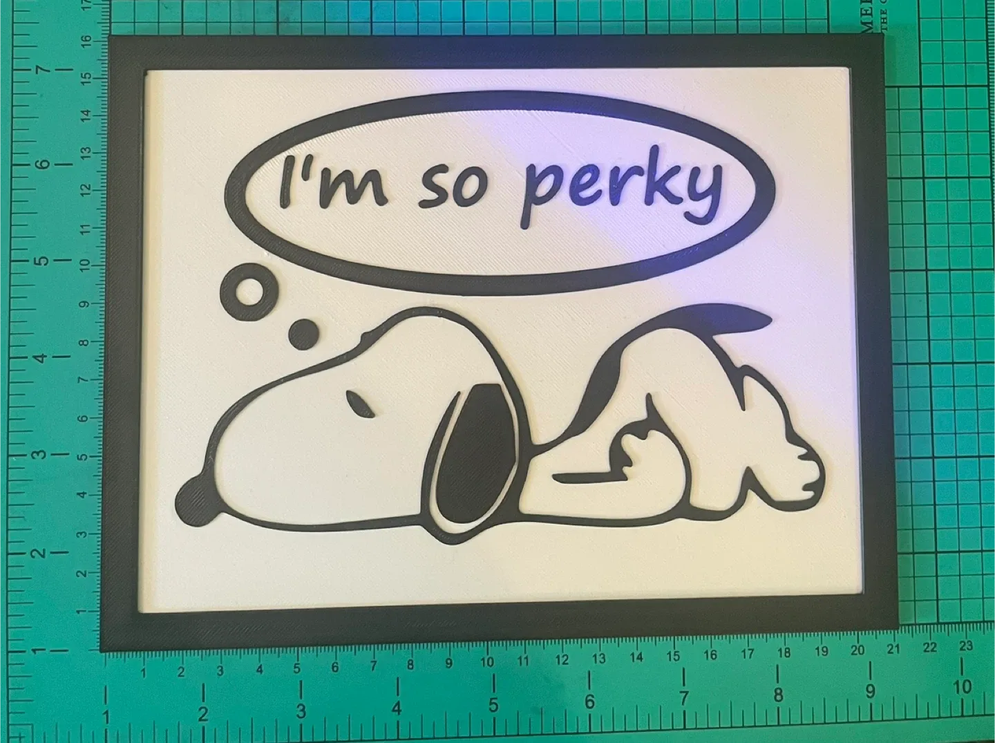 Snoopy "I'm So Perky" Framed Art image indicator(3)
