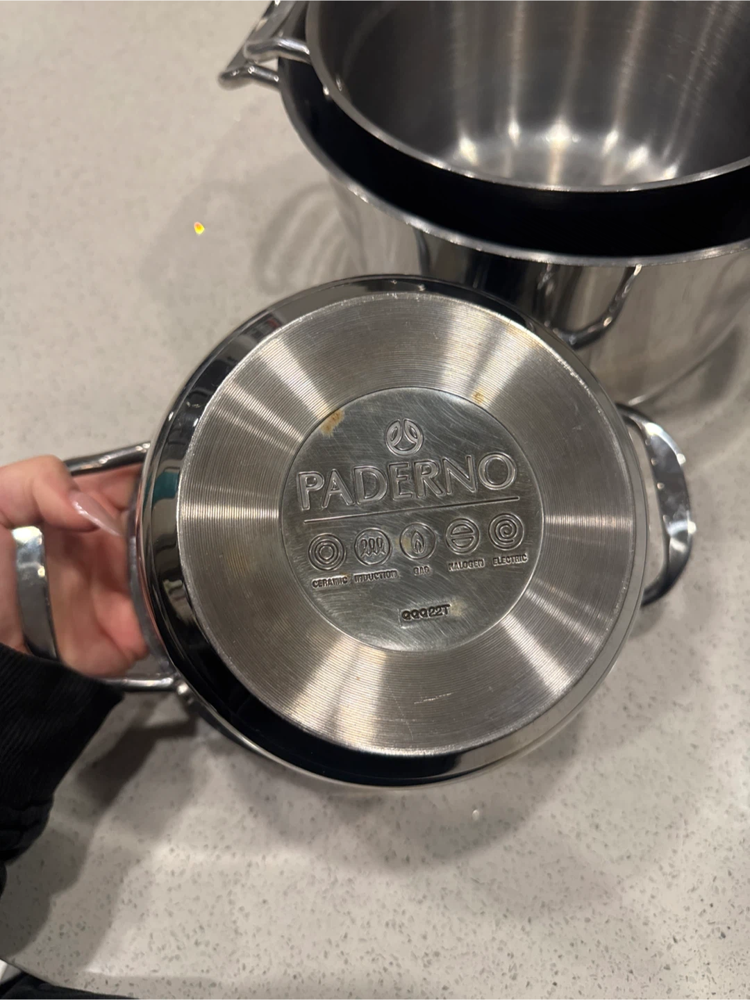 Paderno Stainless Steel Sauce Pans - Set of 3 - photo 2