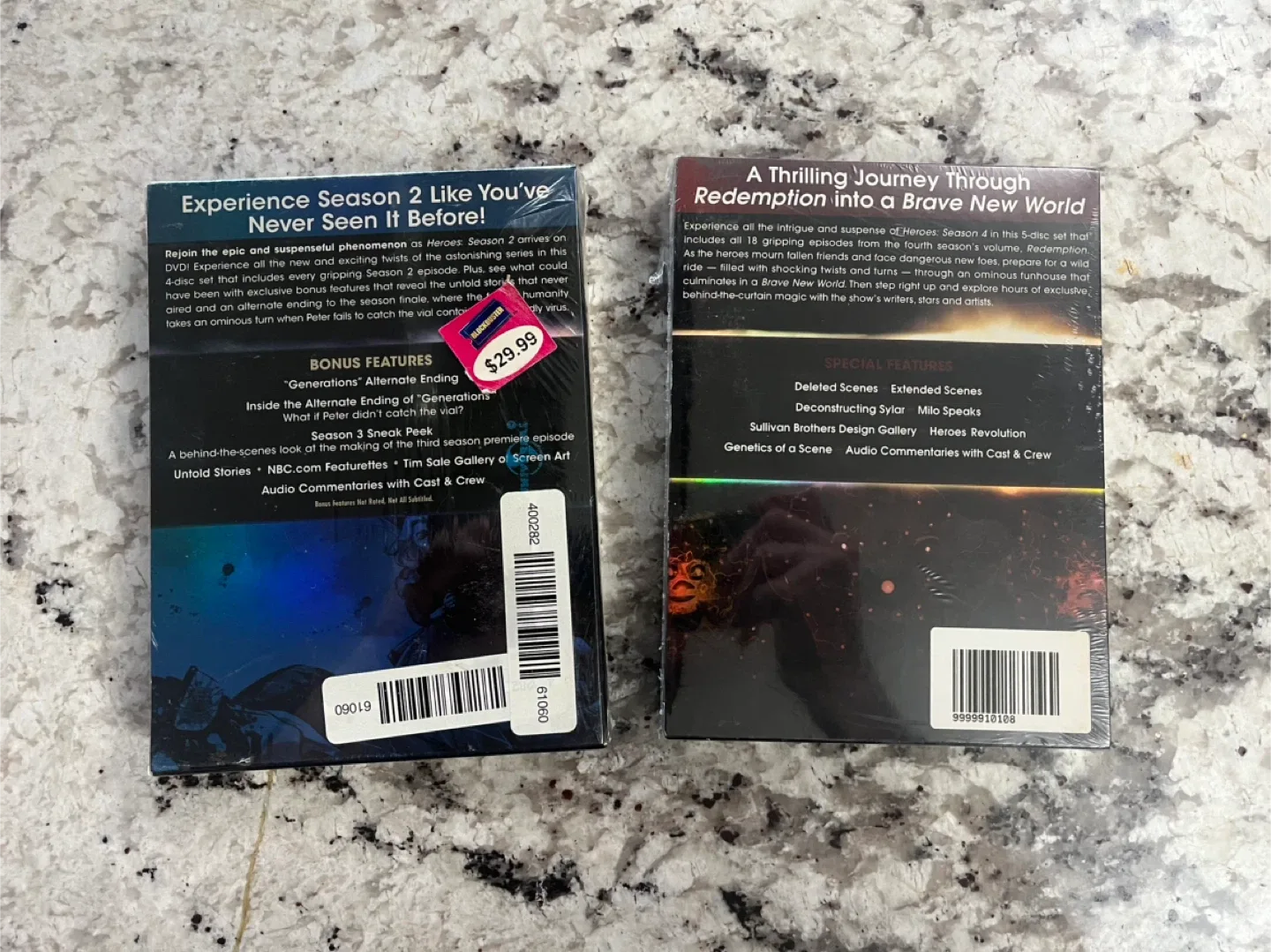 Heroes Season 2 and 4 DVD Box Sets image indicator(2)