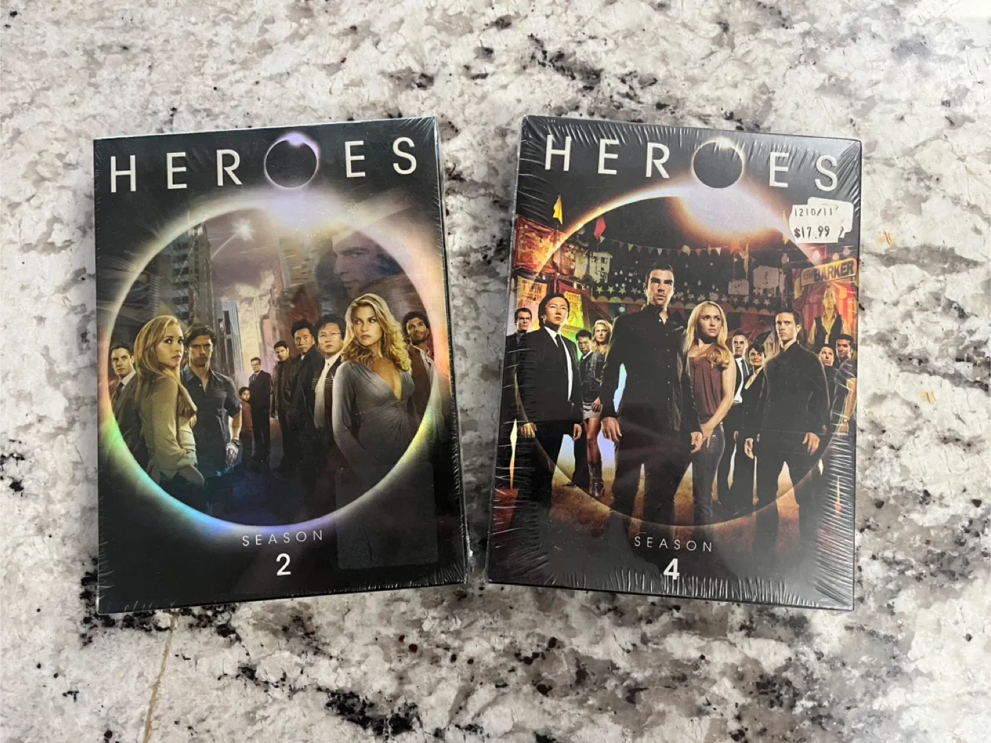 Heroes Season 2 and 4 DVD Box Sets