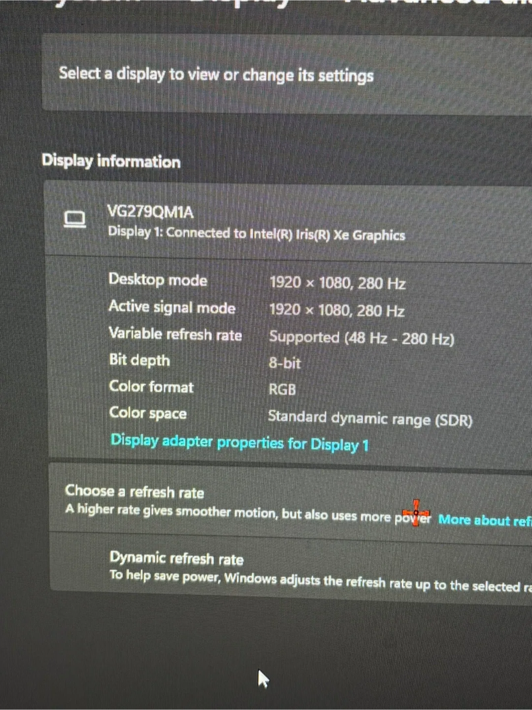 ASUS TUF Gaming VG279QM1A 27" Monitor - Like New! image indicator(5)