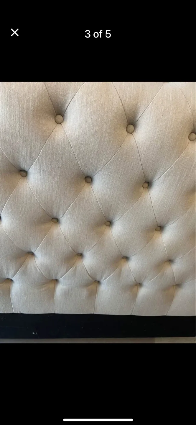 Tufted Cream Headboard image indicator(3)