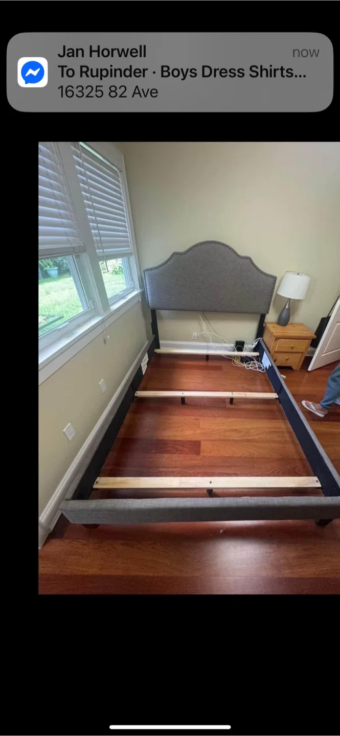 Upholstered Bed Frame - Grey image indicator(3)