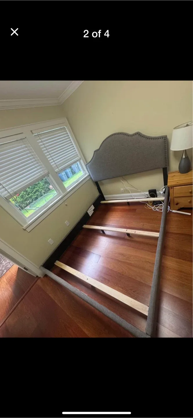 Upholstered Bed Frame - Grey image indicator(2)