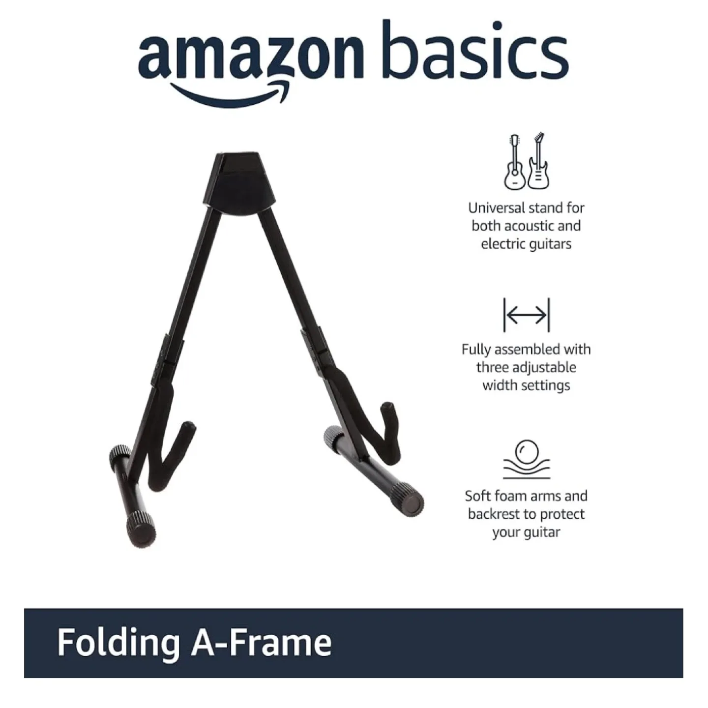 Adjustable Folding Guitar Stand image indicator(2)