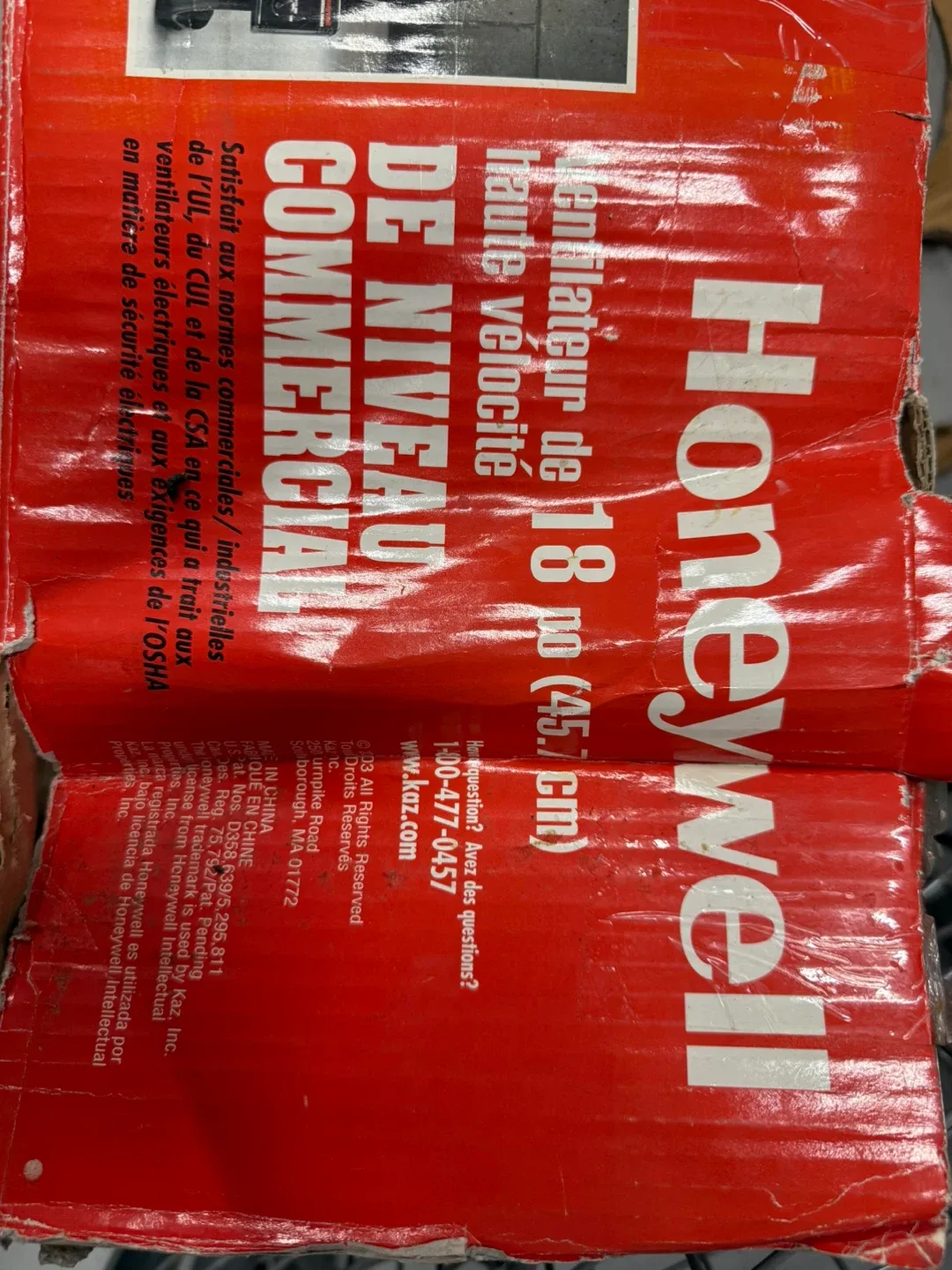 Honeywell 18" High Velocity Commercial Fan image indicator(2)