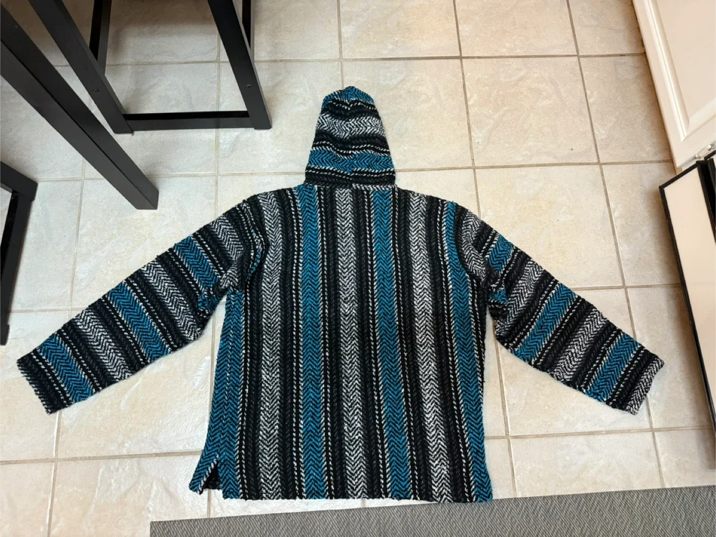 Drug Rug Hoodie - Blue, Black, White image indicator(3)