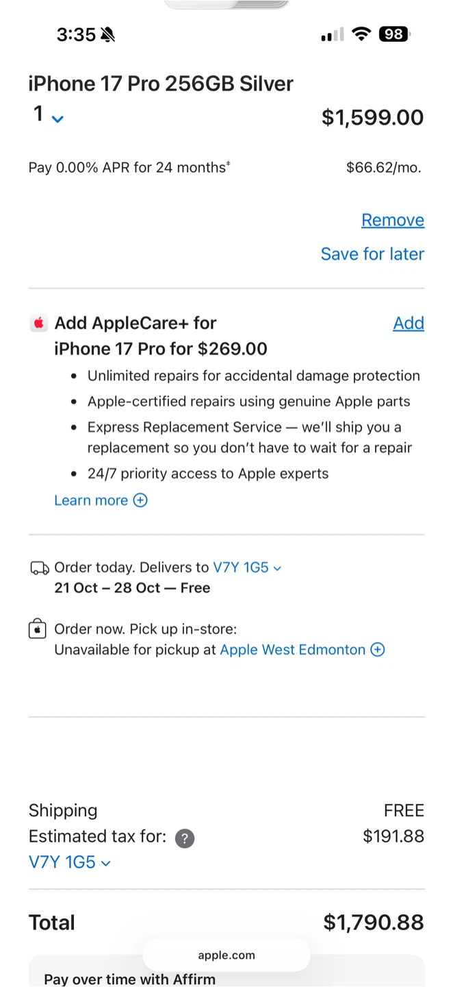 iPhone 17 Pro 256GB Silver - photo 3