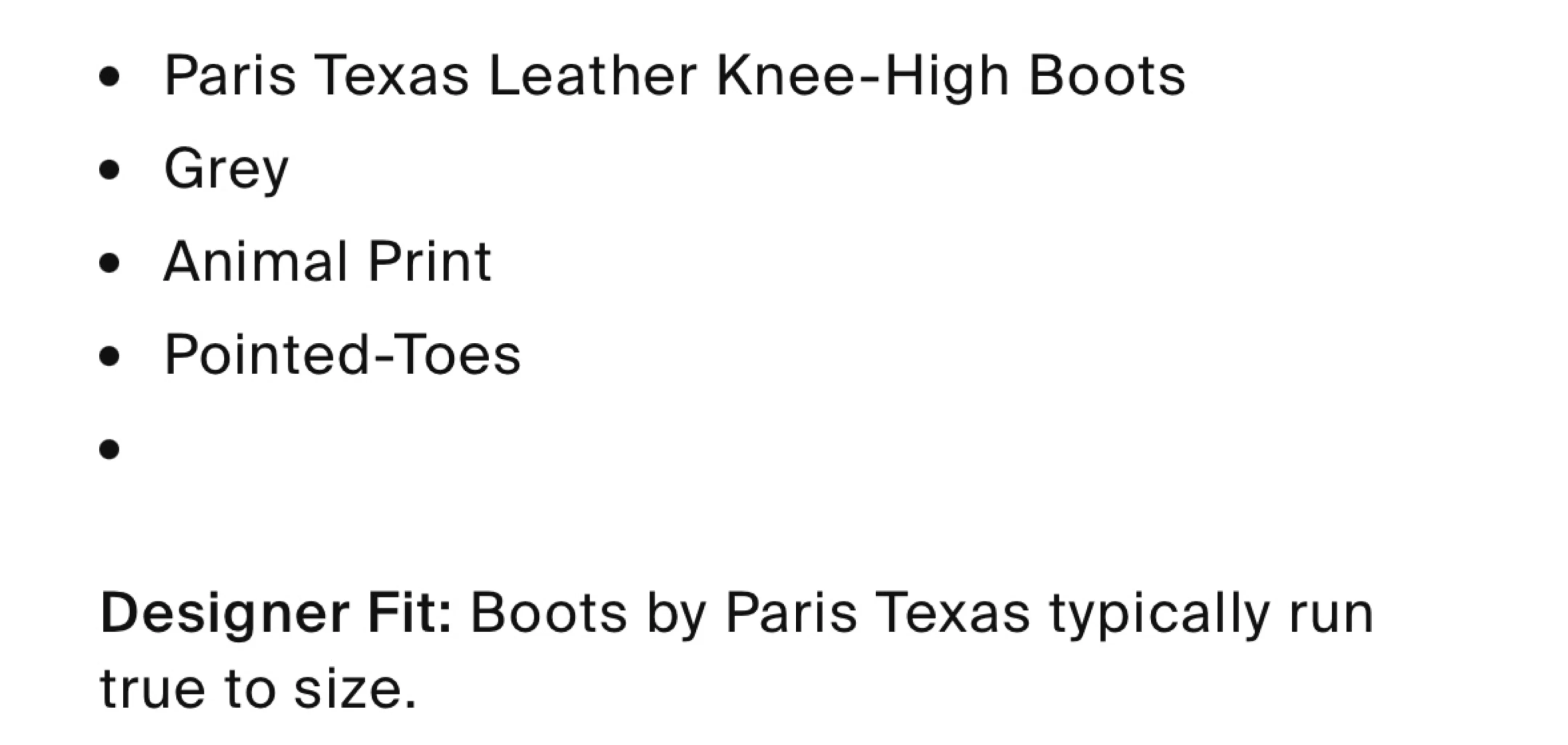 Paris Texas Grey Snake Embossed Knee High Boots Size 8.5 image indicator(7)