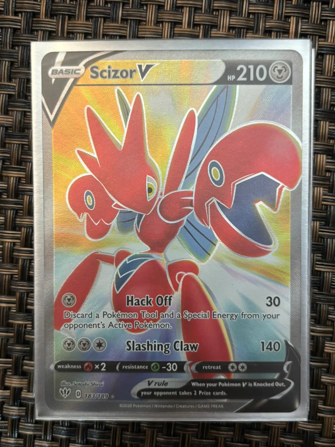 Scizor V pokemon card thumbnail