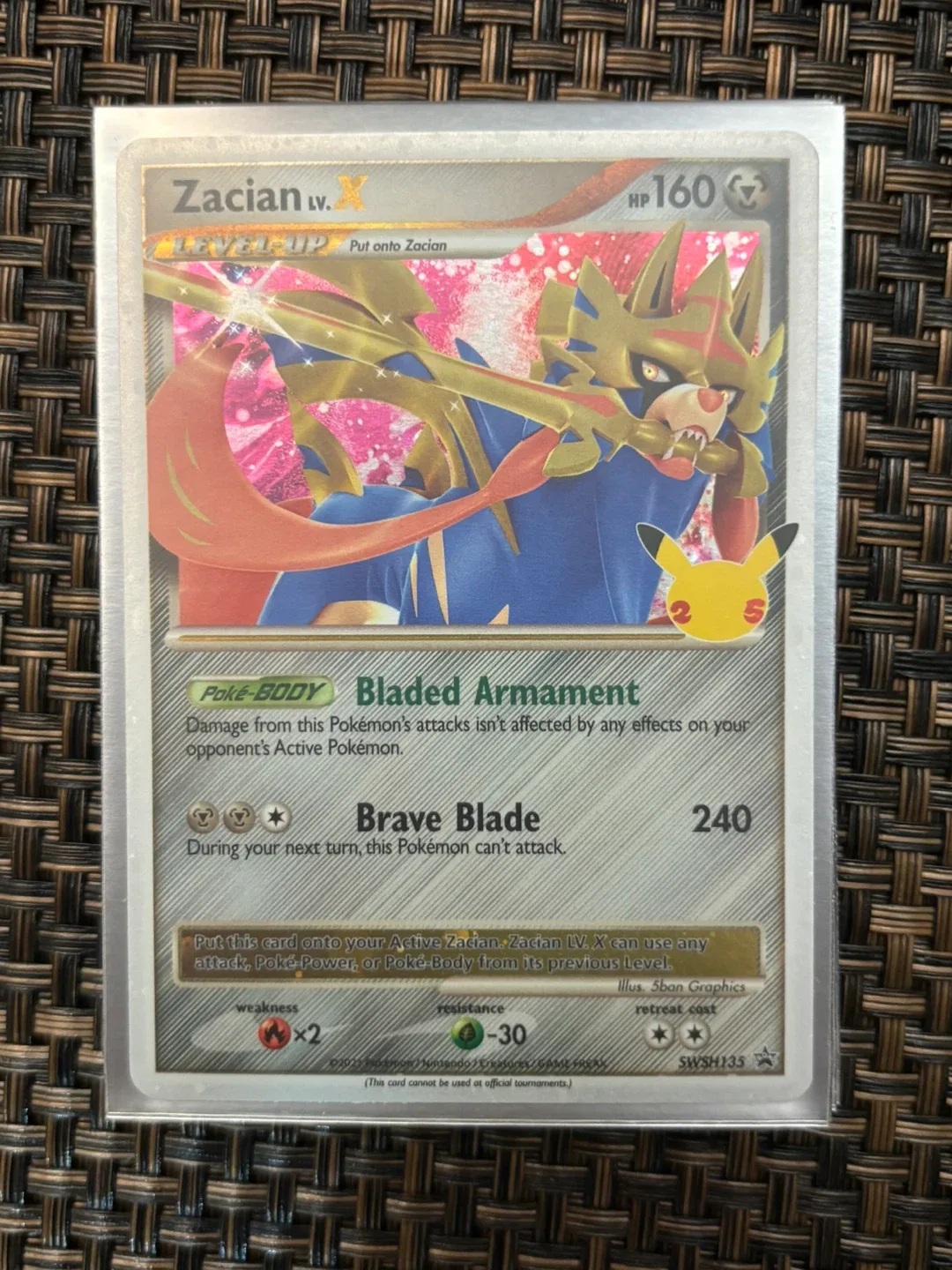 Zacian LV.X celebrations pokemon card thumbnail