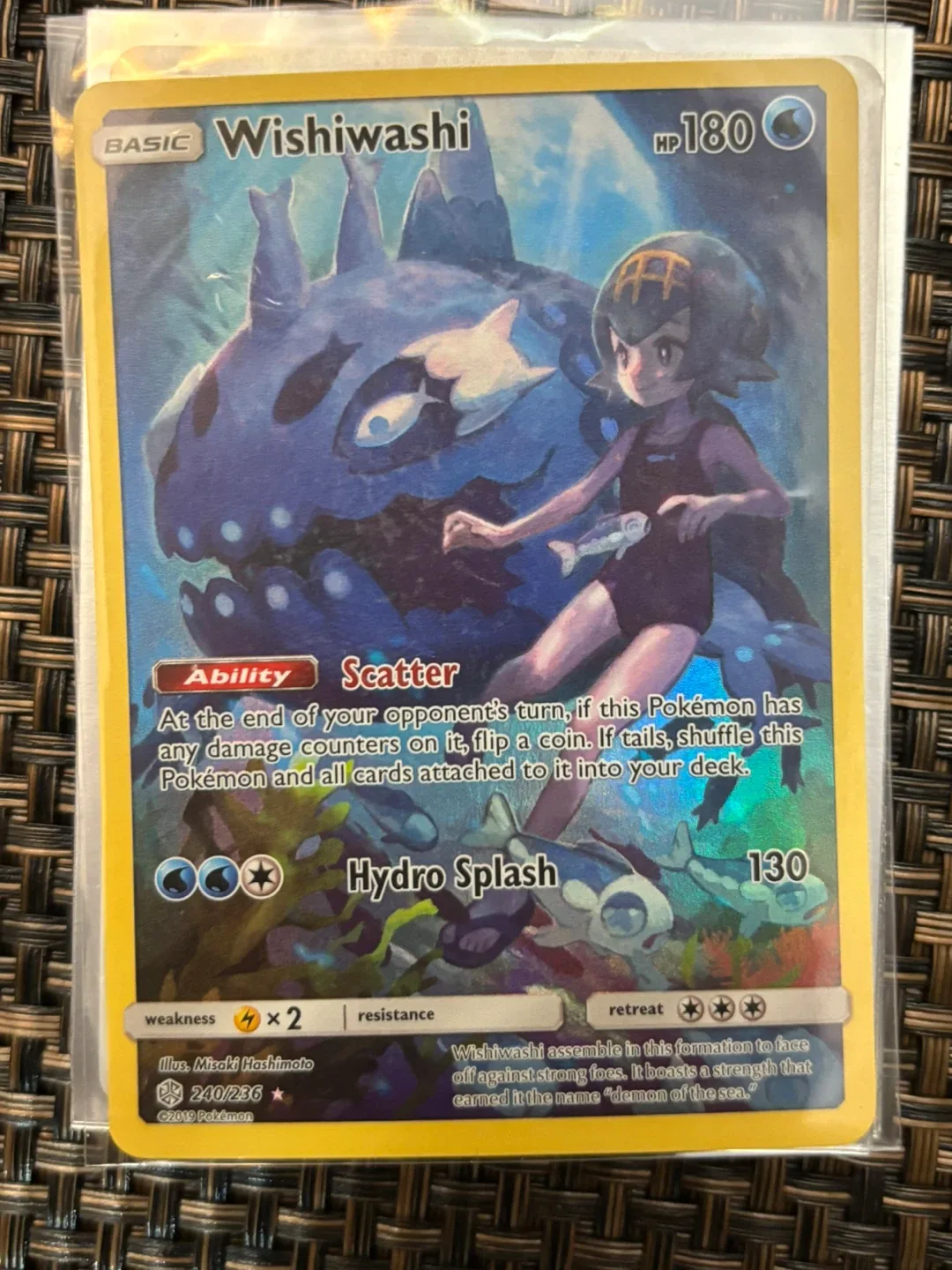 Wishiwashi full art pokemon card thumbnail