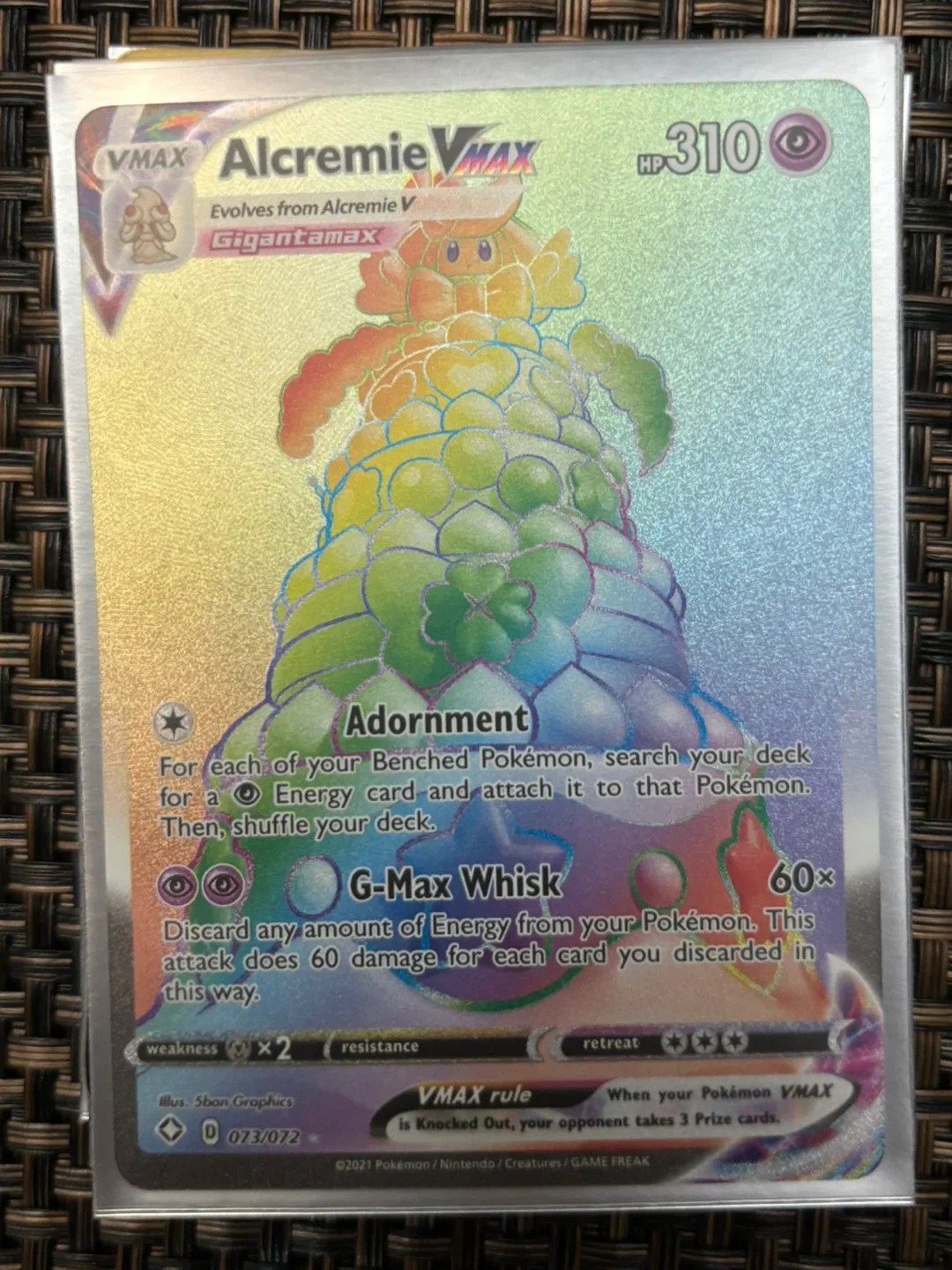 Rainbow Alcremie VMAX Pokemon card thumbnail