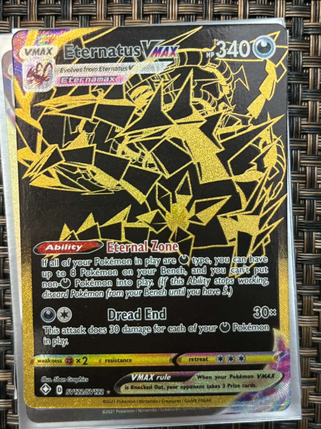 Eternatus VMAX gold Pokemon card thumbnail