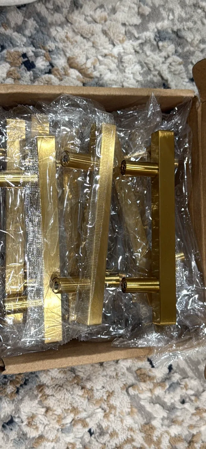 Gold Drawer Pulls - 3 inch Hole Centers image indicator(9)