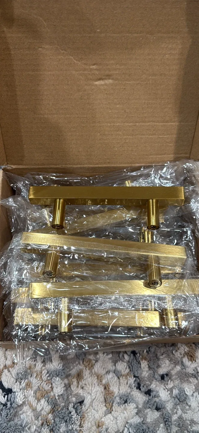 Gold Drawer Pulls - 3 inch Hole Centers image indicator(8)