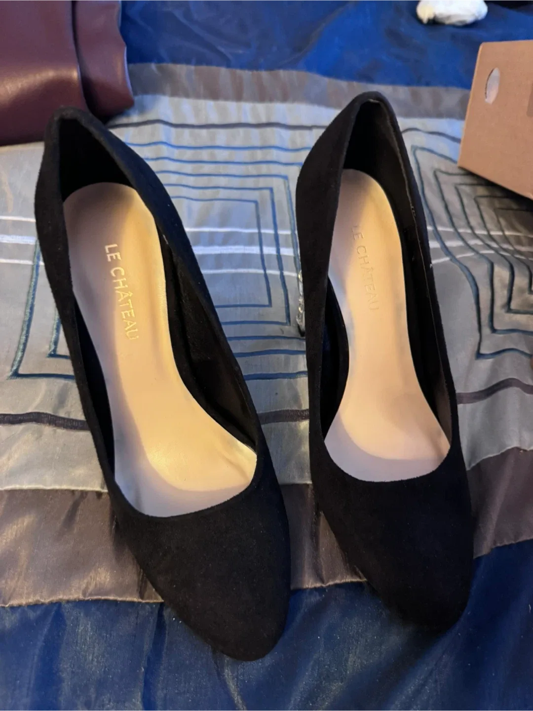 Le Chateau Black Heels - Size 7 - with box thumbnail