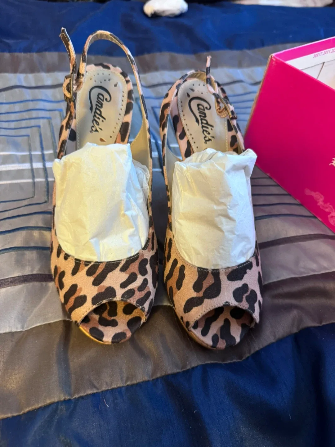 Candie's Salsa Leopard Heels - Size 6.5 thumbnail