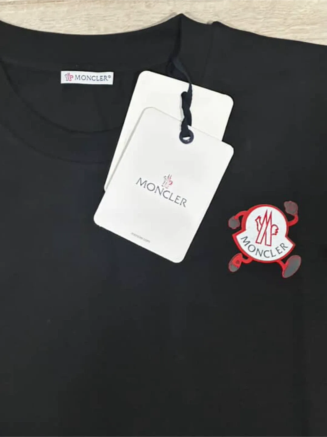 New Custom Moncler Black T-Shirt image indicator(2)