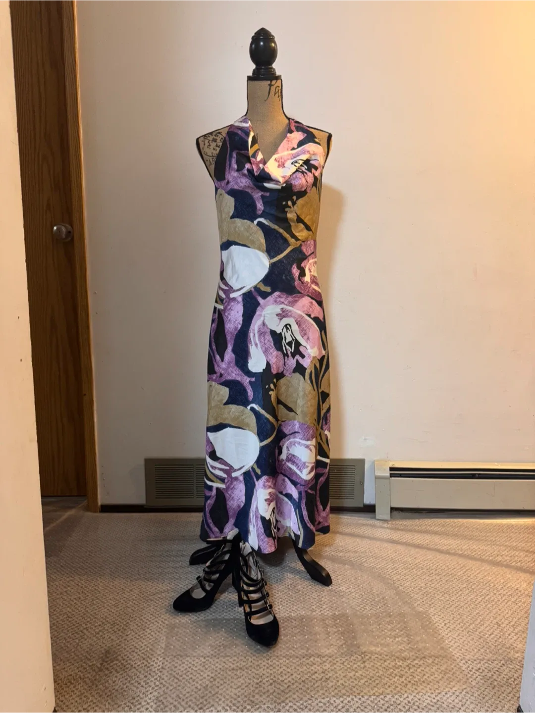 Banana Republic Floral Print Halter Maxi Dress thumbnail