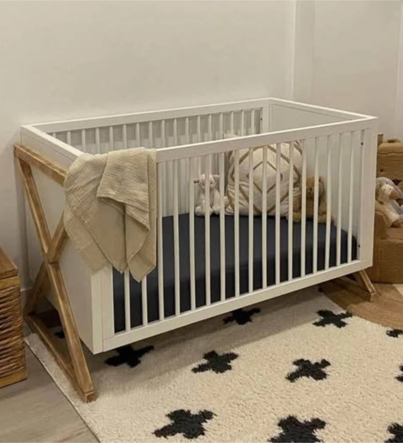 White Baby Crib