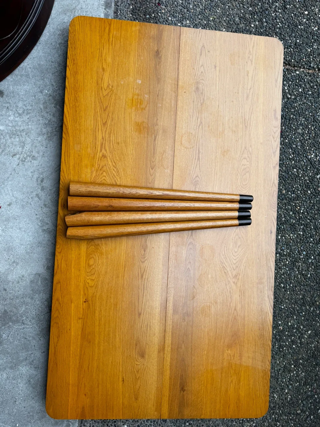 Good year solid wood dining table  & 4 stockholm Chairs image indicator(2)