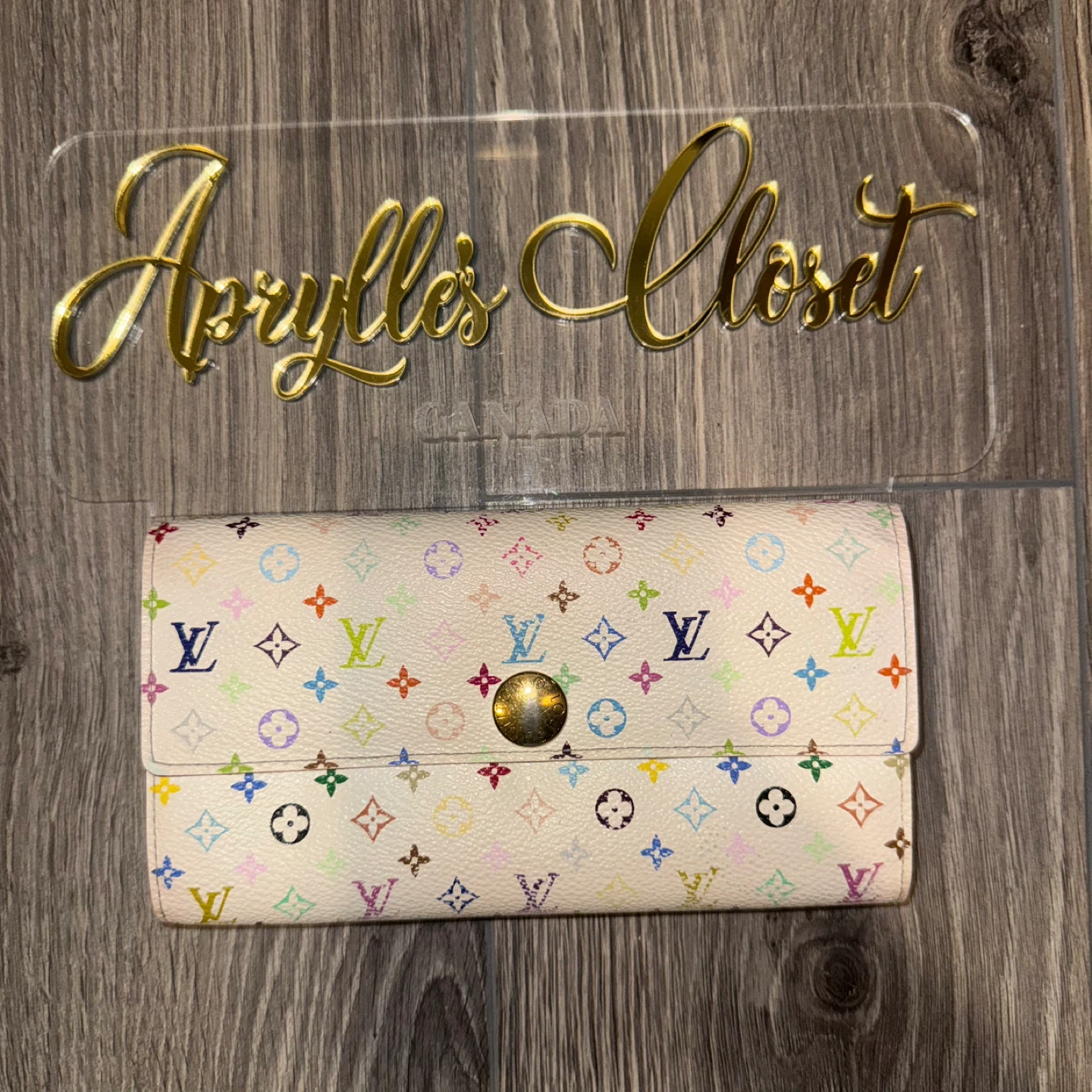 Authentic Louis Vuitton Multicolor Long Wallet
