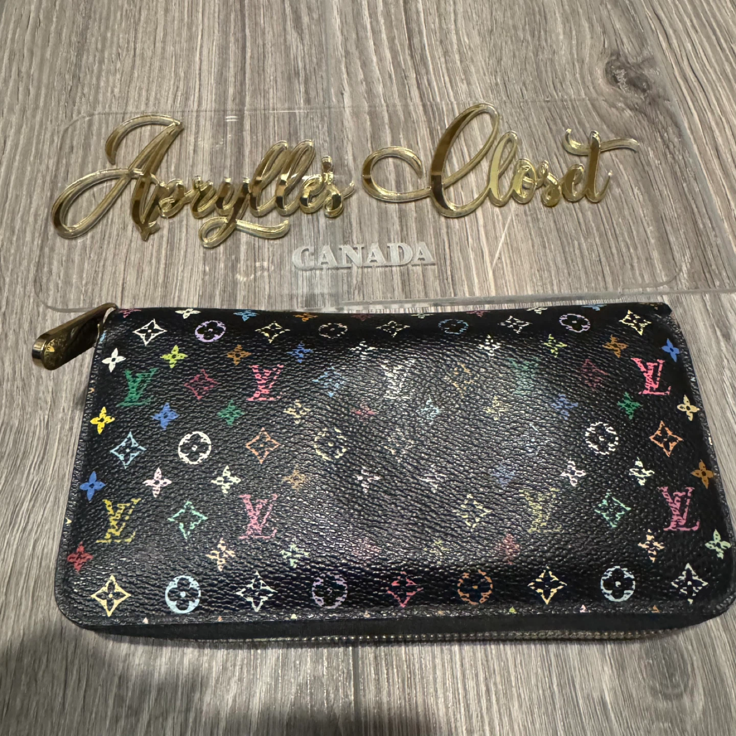 Authentic Louis Vuitton Multicolor black Zippy Wallet - photo 3