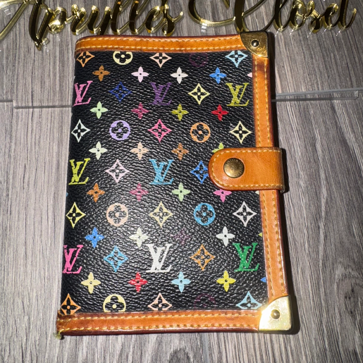 Authentic  Louis Vuitton Multicolor Agenda Cover - photo 2