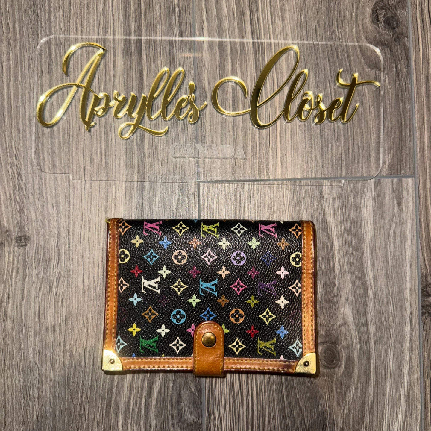 Authentic  Louis Vuitton Multicolor Agenda Cover